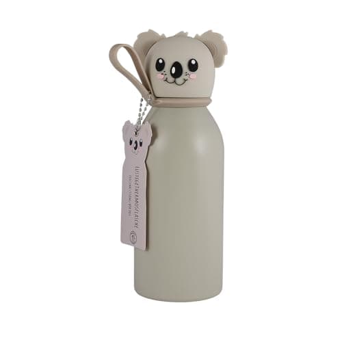 Lulubug Kinder Trinkflasche Tierform BPA-frei 350ml Kaltes Warmes Isolert Flasche | Doppelwandig Edelstahl Spülmaschinen