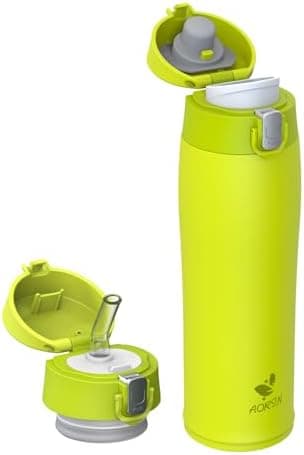 AORIN Trinkflasche Edelstahl 18/8, 500ml, BPA-Frei, Doppelwandig Isolierflasche für Sport, Schule und Outdooraktivitäten
