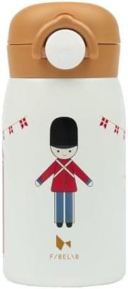 Fabelab Kinder Trinkflasche 320 ml | BPA-Frei Edelstahl Auslaufsicher | Schultasche Wasserflasche