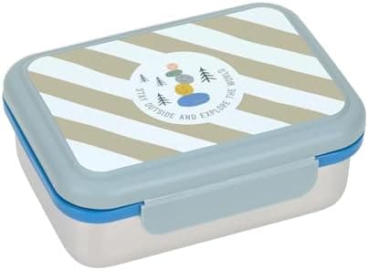 LÄSSIG Edelstahl Kinder Brotdose Frühstücksbox Nachhaltig für Schule und Adventure (1er Pack)  
LÄSSIG Kinder Brotdose E