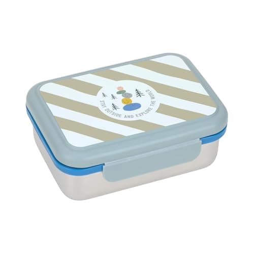 LÄSSIG Edelstahl Kinder Brotdose Frühstücksbox Nachhaltig für Schule und Adventure (1er Pack)  
LÄSSIG Kinder Brotdose E