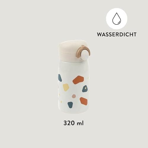 Fabelab Kinder Trinkflasche 320 ml | BPA-Frei Edelstahl Auslaufsicher | Schultasche Wasserflasche