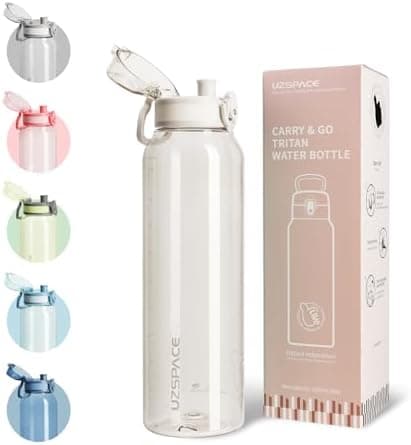 UZSPACE Kinder Trinkflasche 600ml - Sportlich, Auslaufsicher & Spülmaschinenfest zur Schule und Outdoor aktivarten für M