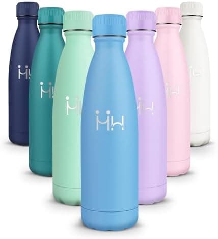 HoneyHolly Kinder Trinkflasche Doppelwandig, 500ML BPA-frei, Thermosflasche für Fitness und Gym
