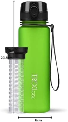 720°DGREE uberBottle Trinkflasche SoftTouch 500ml - Auslaufsicher, BPA-Frei - für Sport und Outdoor-Aktivitäten - Climat