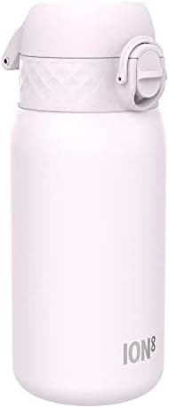 ion8 Kinder Trinkflasche Edelstahl 400ml Nicht Isoliert Sichere Verriegelung Spülmaschinenfest Klappdeckel Leicht zu Rei