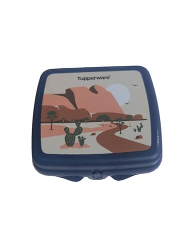 Tupperware Quadratische Sandwich-Box Aufbewahrungsbox Brotdose mit Scharnier und Verriegelung (türkis Koala Bär)