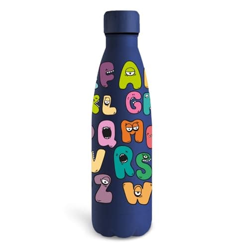 Grsta Trinkflasche 500ml, BPA-freie Edelstahlflasche für Kinder, ideale Wasserspeicherung bei Kalt&warm