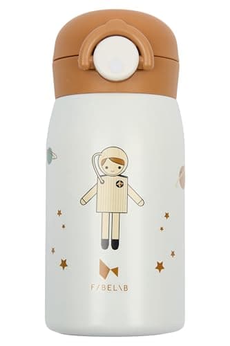 Fabelab Kinder Trinkflasche 320 ml | BPA-Frei Edelstahl Auslaufsicher | Schultasche Wasserflasche