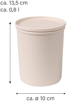 AWAVE klimaneutral Mehrweg Frischhaltedose 1.000 ml natural PET-Flaschen Recycling Aufbewahrungsboxunterwegs