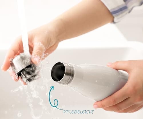 Timalo® personalisiert Thermosflasche für Tiere 500mL Wasserflasche Kinder Mädchen Jungen auslaufsichere Edelstahl Robbe