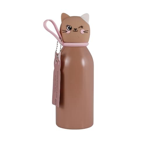 Lulubug Kinder Trinkflasche Tierform BPA-frei 350ml Kaltes Warmes Isolert Flasche | Doppelwandig Edelstahl Spülmaschinen