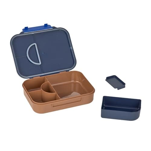 Lässig Kinder Brotdose Frühstücksbox fürLittle Gang, BPA-frei mit herausnehmbarer Trennung/Rainbow grün, Bento-Lunchbox