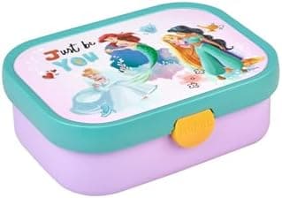 Mepal Brotdose Kinder Campus BPA-frei Animal Friends | Spezialfächerr box mit Gabel & Clip-Verschluss | 750 ml für Kinde