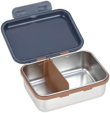 LÄSSIG Edelstahl Kinder Brotdose Frühstücksbox Nachhaltig für Schule und Adventure (1er Pack)  
LÄSSIG Kinder Brotdose E