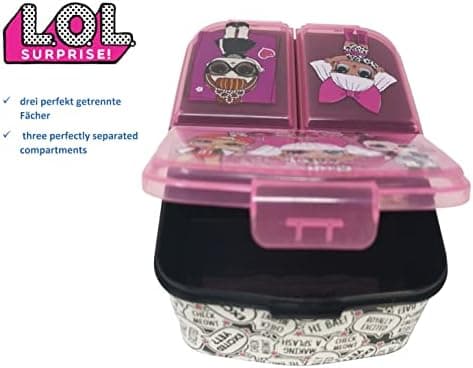Kinder Brotdose Lunchbox Minecraft - mit Fächern - BPA frei - Perfect für Schultage und Picknicks