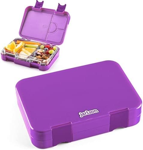 Jarlson® Brotdose Kinder mit Fächern - TONI Lunchbox - Auslaufdurchfall-Sicher – Jausenbox für Kindergarten und Schule -