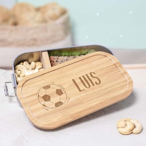 Personalisierte Brotdose helloMini für Kinder - Geschenk zur Einschulung - Junge & Mädchen, Brotdose zum Schulanfang (Fu