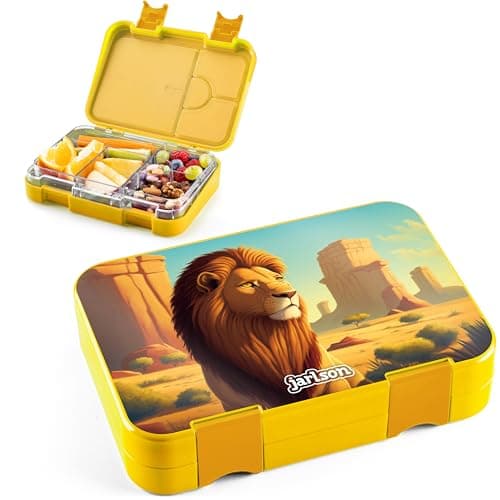 Jarlson® Brotdose Kinder mit Fächern - TONI Lunchbox - Auslaufdurchfall-Sicher – Jausenbox für Kindergarten und Schule -