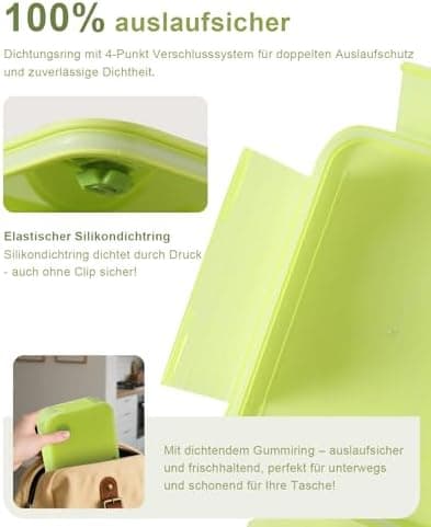 Kinder Brotdose 1100ml Auslaufsichere Bento Box Schule