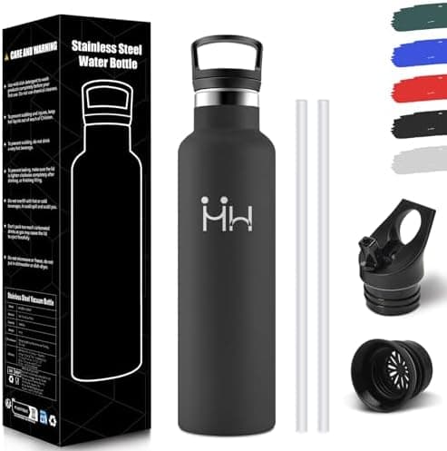 HoneyHolly Edelstahl Trinkflasche 500ML Kinder BPA-Frei Isoliert Thermoflasche