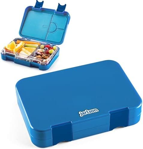 Jarlson® Brotdose Kinder mit Fächern - TONI Lunchbox - Auslaufdurchfall-Sicher – Jausenbox für Kindergarten und Schule -