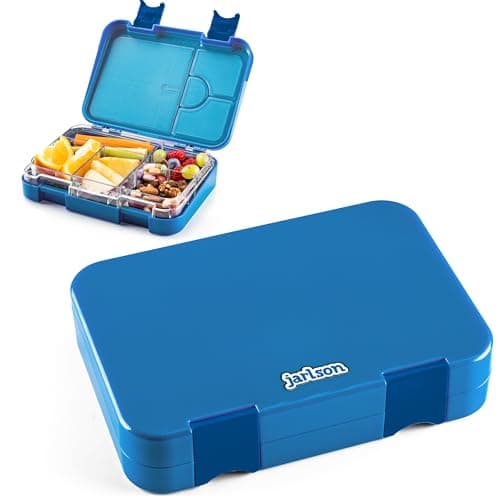 Jarlson® Brotdose Kinder mit Fächern - TONI Lunchbox - Auslaufdurchfall-Sicher – Jausenbox für Kindergarten und Schule -