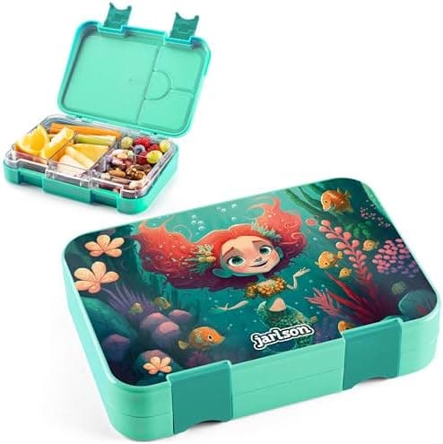 Jarlson® Brotdose Kinder mit Fächern - TONI Lunchbox - Auslaufdurchfall-Sicher – Jausenbox für Kindergarten und Schule -