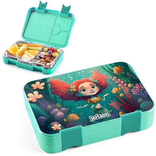 Jarlson® Brotdose Kinder mit Fächern - TONI Lunchbox - Auslaufdurchfall-Sicher – Jausenbox für Kindergarten und Schule -