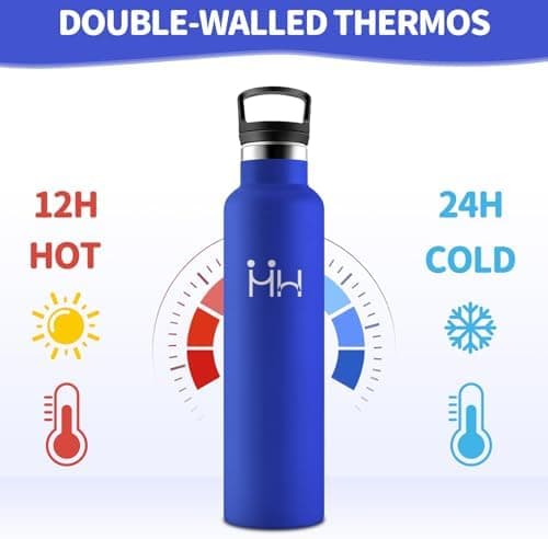 HoneyHolly Edelstahl Trinkflasche 500ML Kinder BPA-Frei Isoliert Thermoflasche
