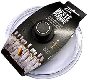 AMT Gastroguss Runder Glasdeckel Ø 24 cm backofenfest für Bratpfannen & Schmorpfannen AMZN-024-Z1-L2