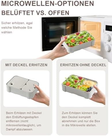 Kinder Brotdose 1100ml Auslaufsichere Bento Box Schule
