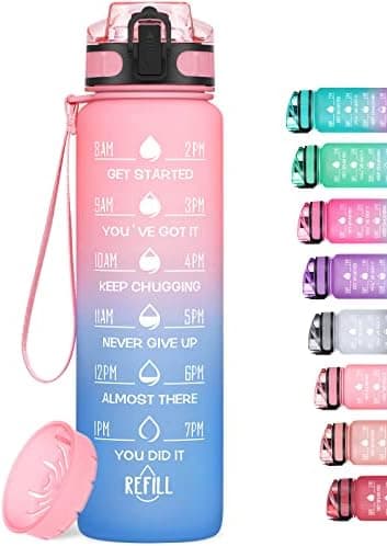 HydroPal Trinkflasche 1L für Sport und Fitness - BPA-Frei, Strohhal, Outdoor und Büroideal - Leicht, Stoßfest, Wiederver