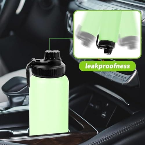 Ersatzdeckel Trinkflasche Auto-Flip-Deckel Mit Haken, Sportverschluss Für Weithalsflaschen, Schwarz 68mm Dicke