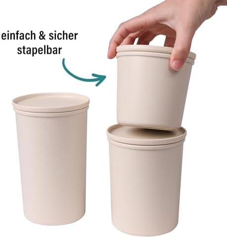 AWAVE klimaneutral Mehrweg Frischhaltedose 1.000 ml natural PET-Flaschen Recycling Aufbewahrungsboxunterwegs