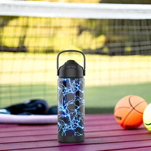 Edelstahl Trinkflasche Meeresjungfrau 550ml BPA Frei Auslaufsicher Thermosflaschefür Kinder und Erwachsene - Sport, Schu