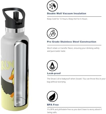 Super Sparrow Thermobecher für Sport und Outdoor - 500ml, 750ml - BPA-Frei, ClimatePartner certified - FlipFlow Trinkfla