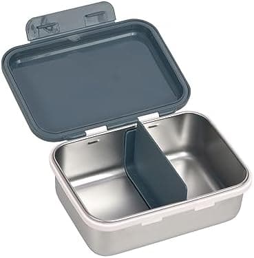 LÄSSIG Edelstahl Kinder Brotdose Frühstücksbox Nachhaltig für Schule und Adventure (1er Pack)  
LÄSSIG Kinder Brotdose E