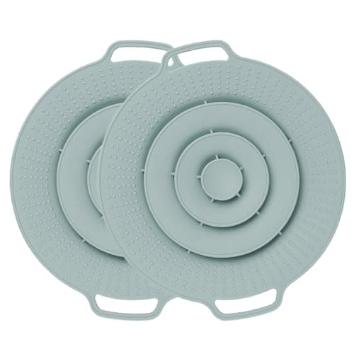 Überkochschutz & Spritzschutz aus Silikon für Universelle Topfdeckel – Kochen und Kochtiegel – BPA-frei, hitzebeständig