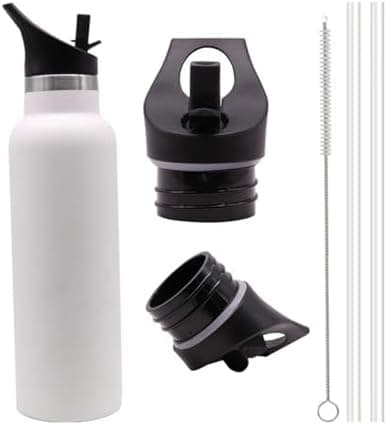 Ersatzdeckel Trinkflaschen - Nachhaltig und praktisch für Outdoor-aktivitäten mit sportlichem Verschluss (Schwarz)  
Ers