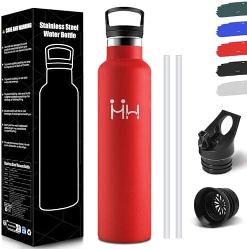 HoneyHolly Edelstahl Trinkflasche 500ML Kinder BPA-Frei Isoliert Thermoflasche