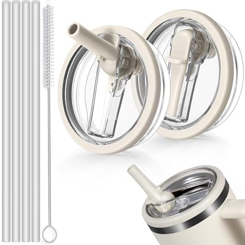 Sunshine Smile 40oz Auslaufsicherer Ersatzdeckel für Stanley Cup,ideal für Familien mitKindern und Freunde, bietet 2 Stü