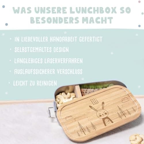 Personalisierte Brotdose helloMini für Kinder - Geschenk zur Einschulung - Junge & Mädchen, Brotdose zum Schulanfang (Fu