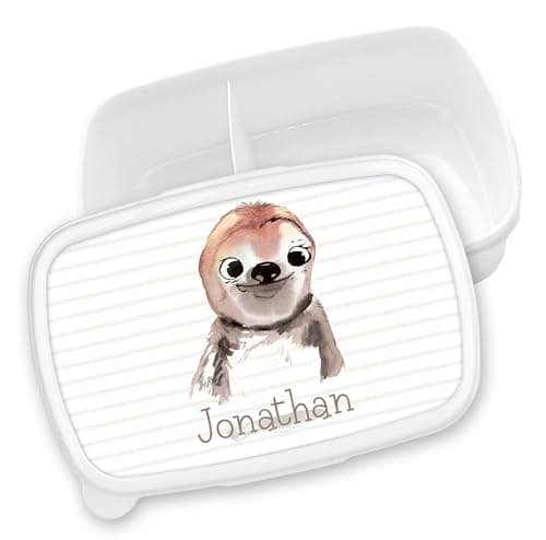 Timalo® Brotdose Kinder mit Namen | Personalisierte Bento Lunchbox für Jungen & Mädchen | Kindergarten & Schule Motiv Ti