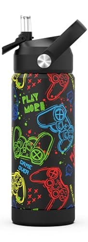 Edelstahl Trinkflasche Meeresjungfrau 550ml BPA Frei Auslaufsicher Thermosflaschefür Kinder und Erwachsene - Sport, Schu