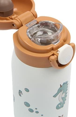 Fabelab Kinder Trinkflasche 320 ml | BPA-Frei Edelstahl Auslaufsicher | Schultasche Wasserflasche