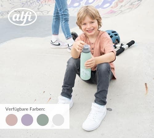 ALFI Kids ISO BOTTLE 350ml - Idas Schule der Magischen Tiere - Isoliertrinkflasche Kinder Edelstahl - hält 12 Stunden he