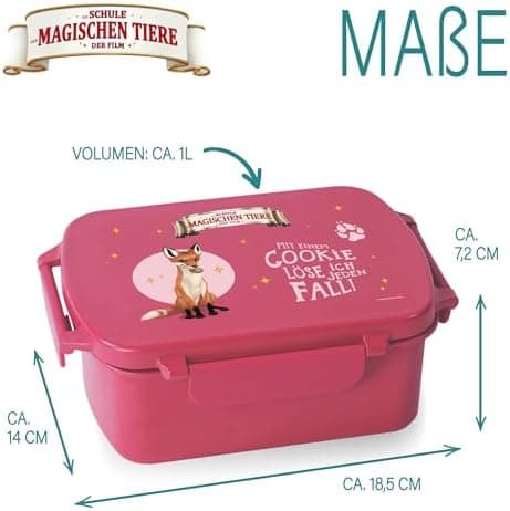 AWAVE Henrietta Snackbox Brotdose Kinder rPET Grün – Unterteilung, Auslaufsicher, Pausenbox für Schule und Picknick