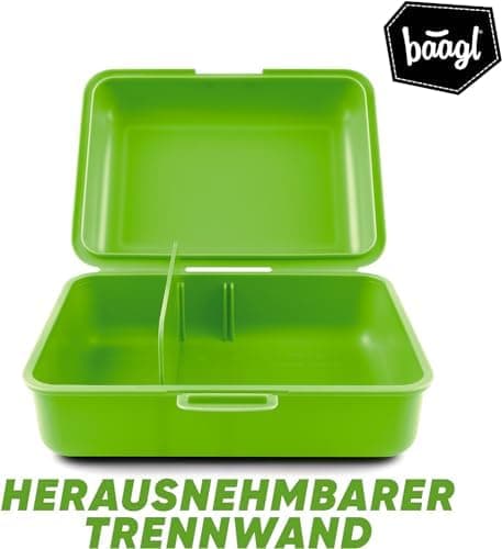 ### Baagl Brotdose Kinder für Schule – Lunchbox für Mädchen & Jungen – Jausenbox, Brotzeitbox, Brotbox, Snackbox (Delphi