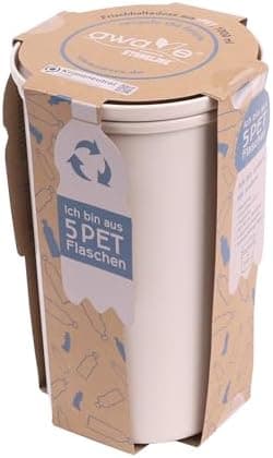 AWAVE klimaneutral Mehrweg Frischhaltedose 1.000 ml natural PET-Flaschen Recycling Aufbewahrungsboxunterwegs